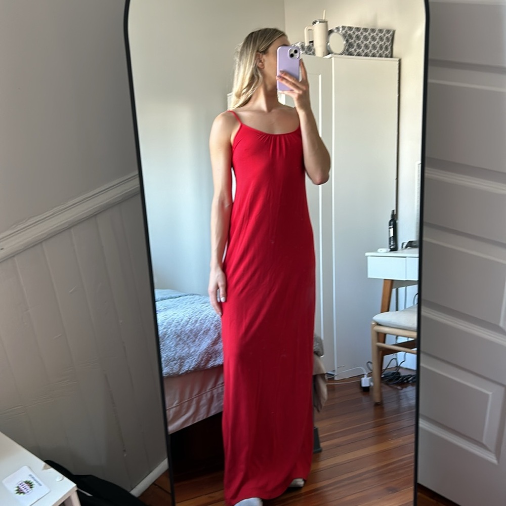 Long Red Express Dress